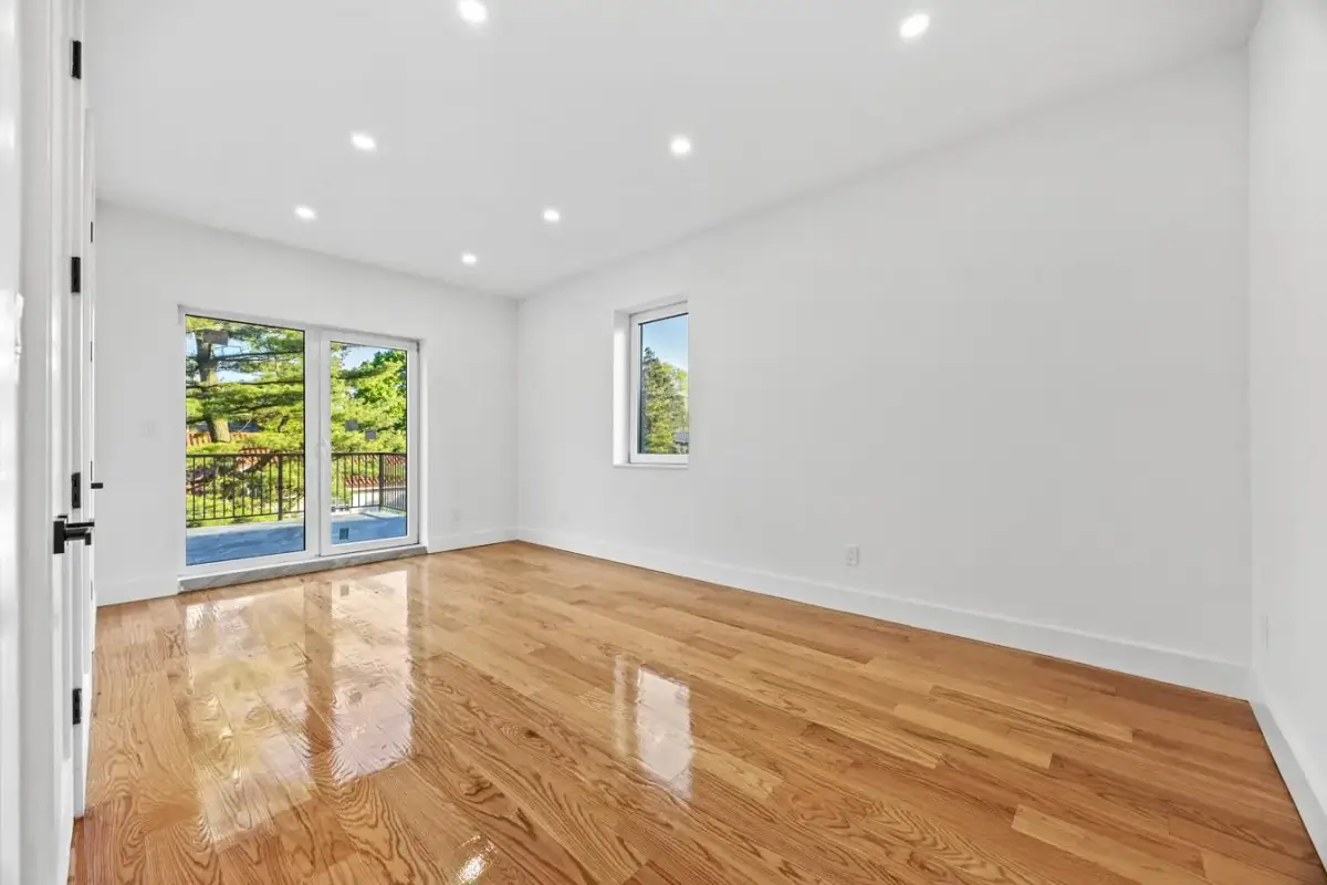 Off-center window before